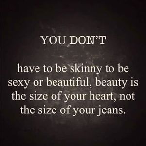 You are beautiful just the way you are😇